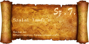 Szalai Tamás névjegykártya